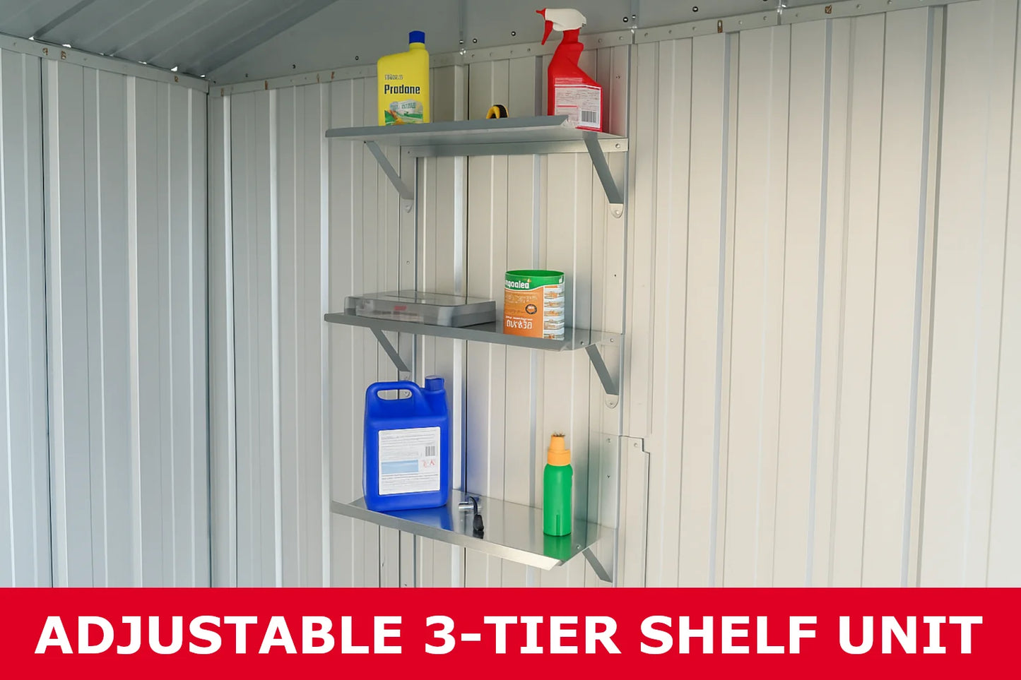 3-Tier Wall Mounted Shelf Unit - YardMaster International