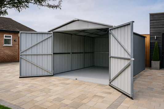 Emerald Deluxe Apex 8ft x 7ft Metal Shed