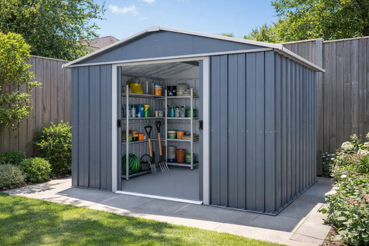 Yardmaster Store-All Apex 10ft x 8ft Metal Shed