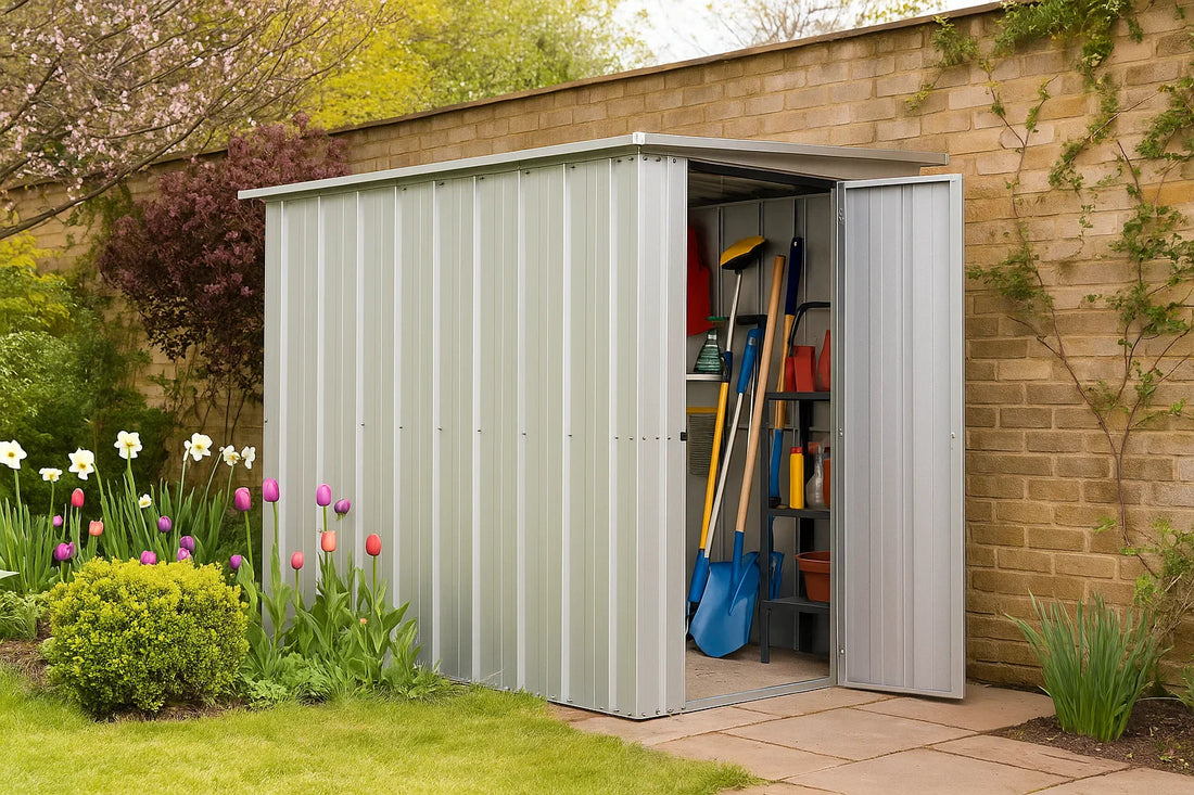 Castleton Pent 8ft x 4ft Metal Shed