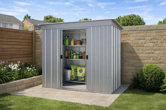 Shiplap Apex 8ft x 6ft Metal Shed