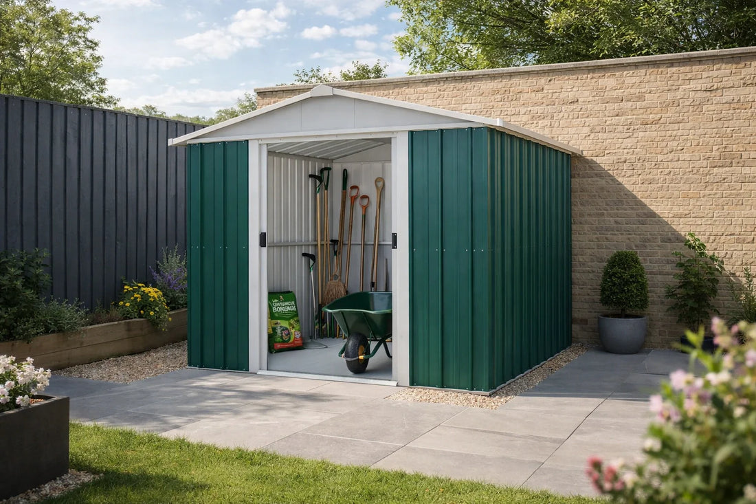Castleton Pent 8ft x 4ft Metal Shed