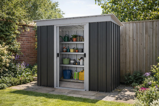 Yardmaster Castleton Apex 6ft x 7ft Metal Shed