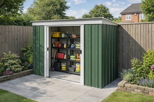 Yardmaster Emerald Deluxe Apex 6ft x 7ft Metal Shed