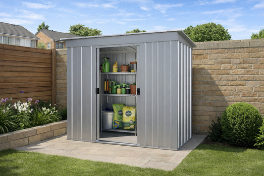 Emerald Deluxe Apex 8ft x 7ft Metal Shed