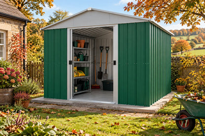 YardMaster Emerald Deluxe Apex 10ft x 10ft Metal Shed