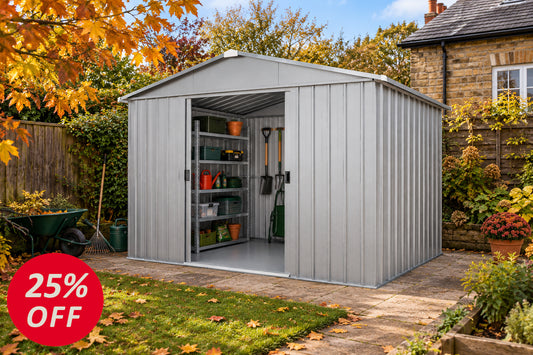 YardMaster Store-All Apex 10ft x 10ft Metal Shed