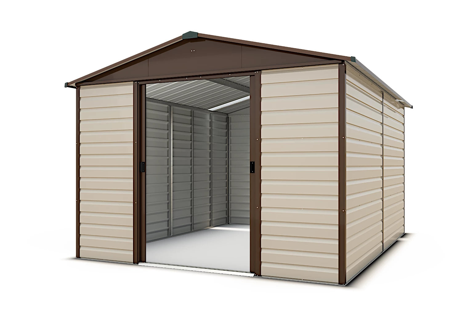 Yardmaster Shiplap Apex 10ft x 12ft Metal Shed – YardMaster Yardmaster Shiplap Apex 10ft x 12ft Metal Shed – YardMaster
