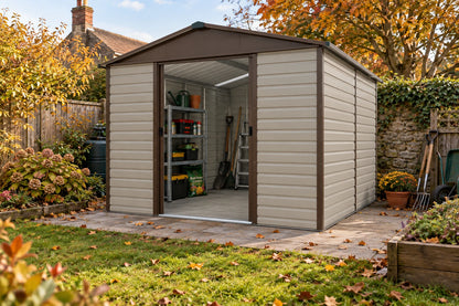 YardMaster Shiplap Apex 10ft x 12ft Metal Shed