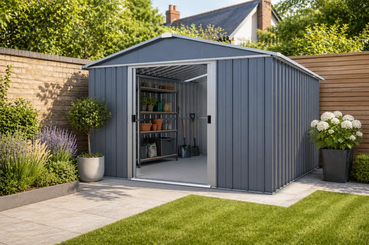 Yardmaster Castleton Apex 10ft x 13ft Metal Shed