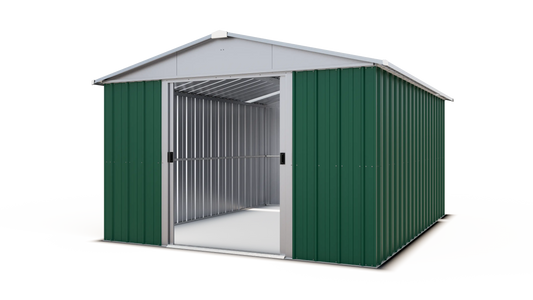 Yardmaster Emerald Deluxe Apex 10ft x 13ft Metal Shed