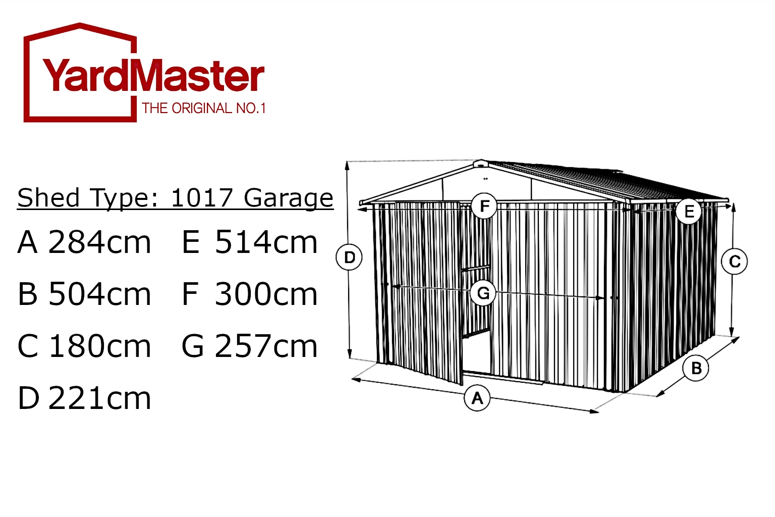 Yardmaster Garage 10ft x 17ft - YardMaster International