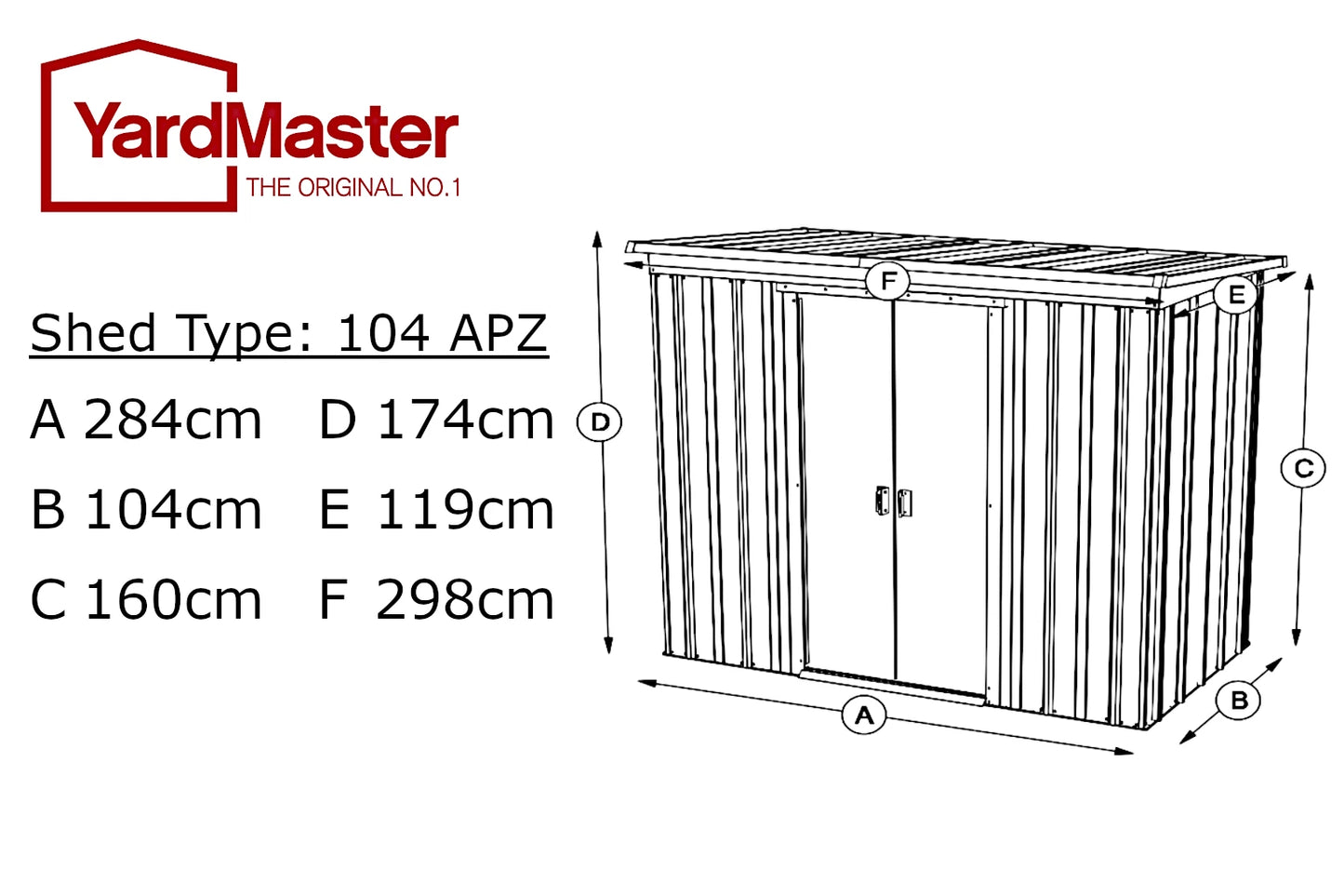 Store-All Pent Tent 10ft x 4ft for Ultimate Storage Solutions - YardMaster International