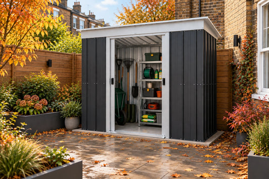 YardMaster Castleton Pent 10ft x 4ft Metal Shed