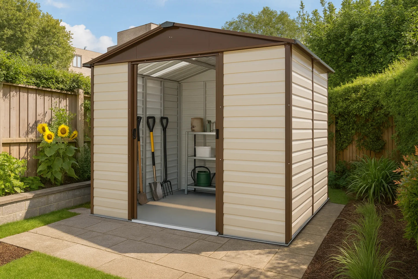 Gerätehaus Brandenburg 10ft x 8ft TBSL - YardMaster International