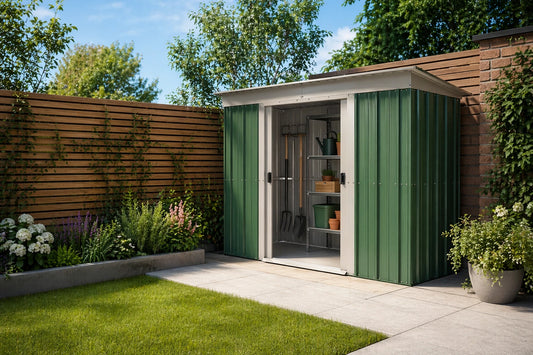 Yardmaster Emerald Pent 6ft x 4ft Metal Shed