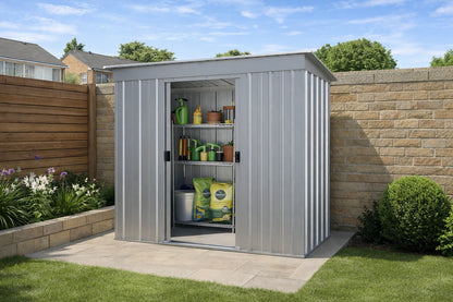 Store-All Pult-Gartenschuppen 1,83 m x 1,22 m für maximale Aufbewahrungsmöglichkeiten im Freien