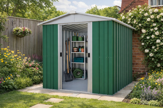Emerald Deluxe Apex 6ft x 5ft Metal Shed