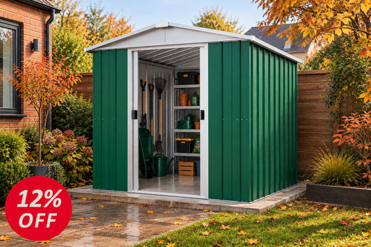 YardMaster Emerald Deluxe Apex 6ft x 7ft Metal Shed