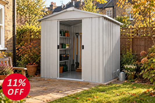 YardMaster Store-All Apex 6ft x 8ft Metal Shed