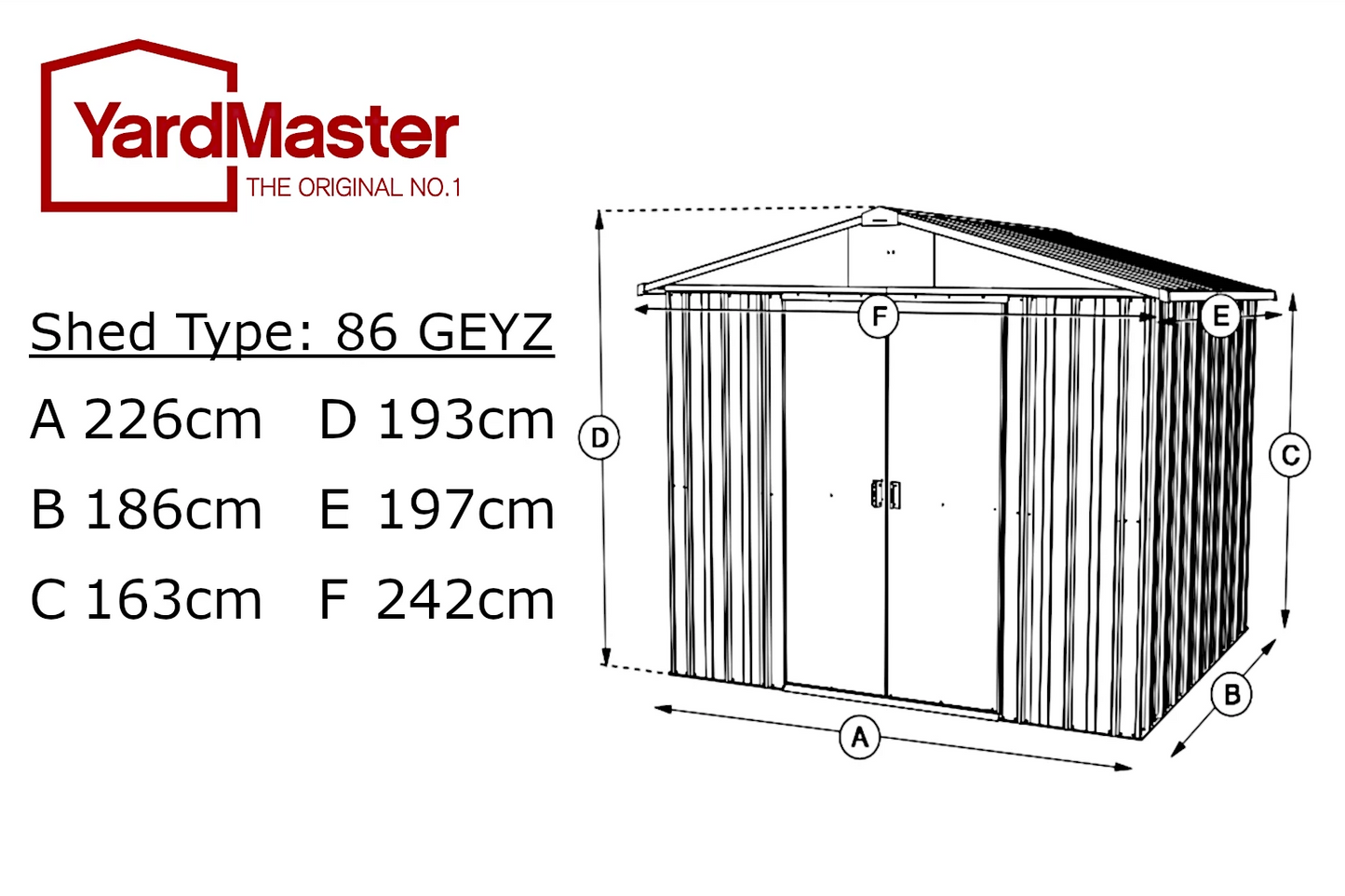 Emerald Deluxe 8ft x 6ft - YardMaster International