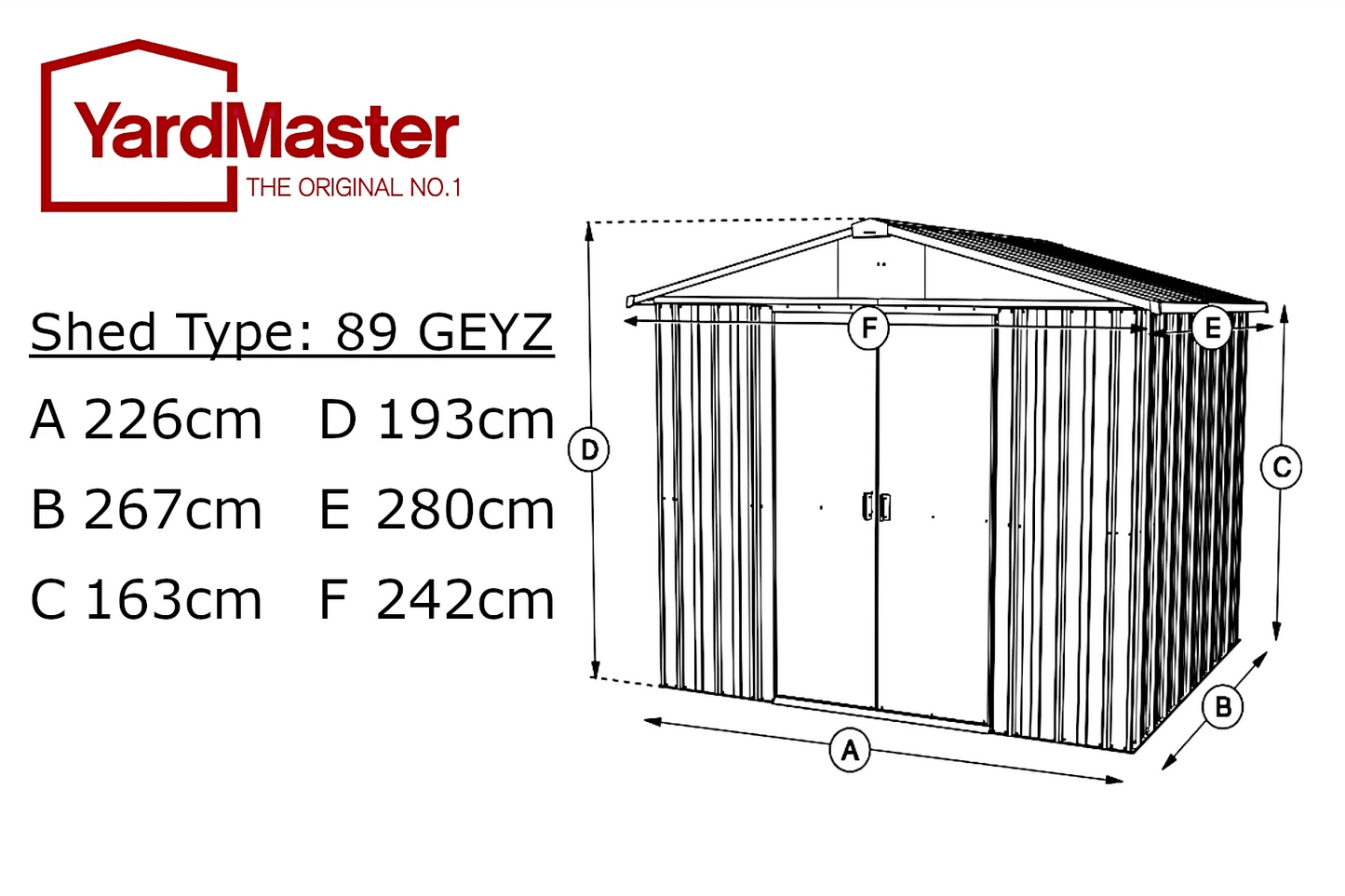 Emerald Deluxe 8ft x 9ft - YardMaster International