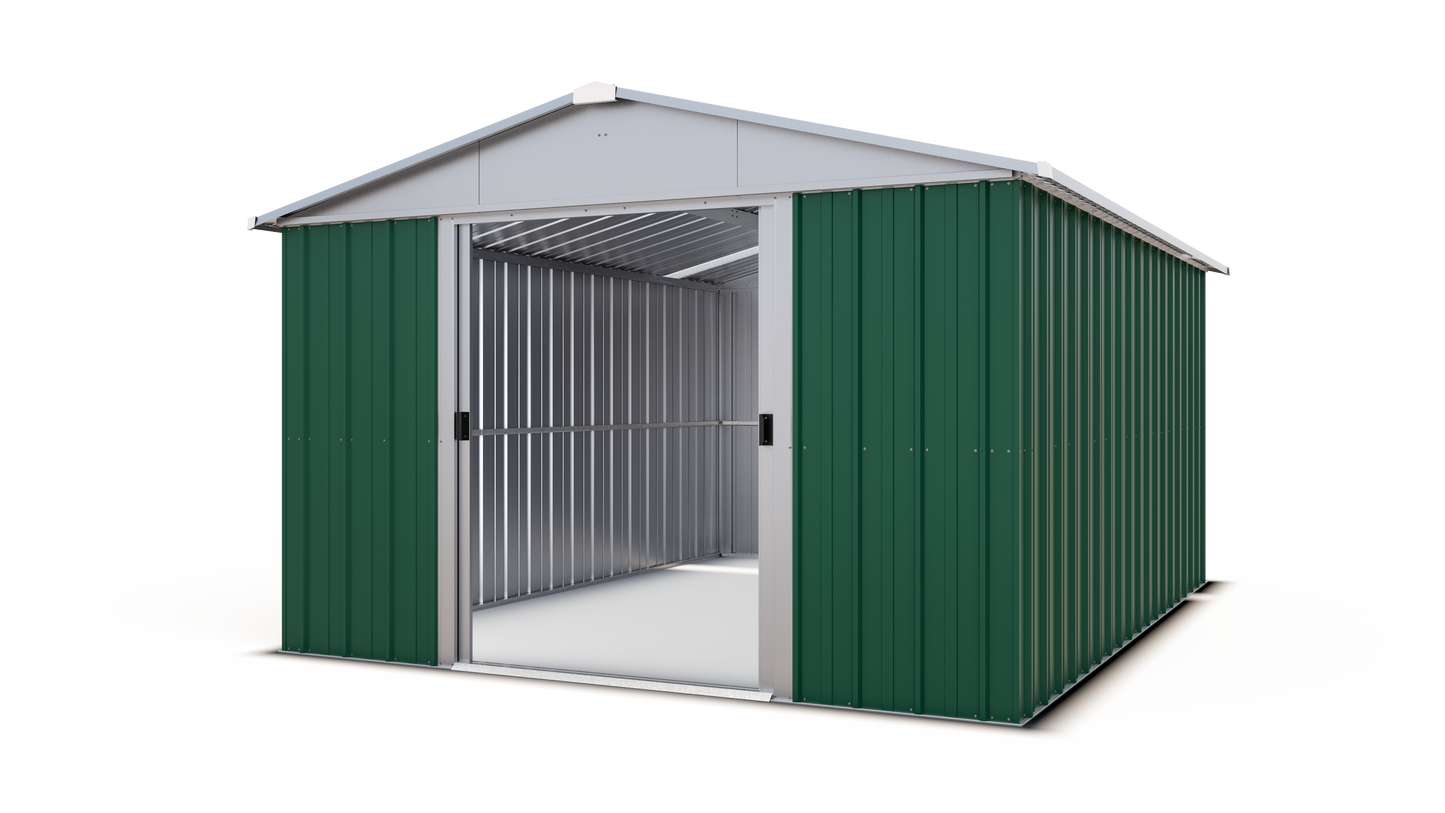 Emerald Deluxe Apex 10ft x 13ft Metal Shed