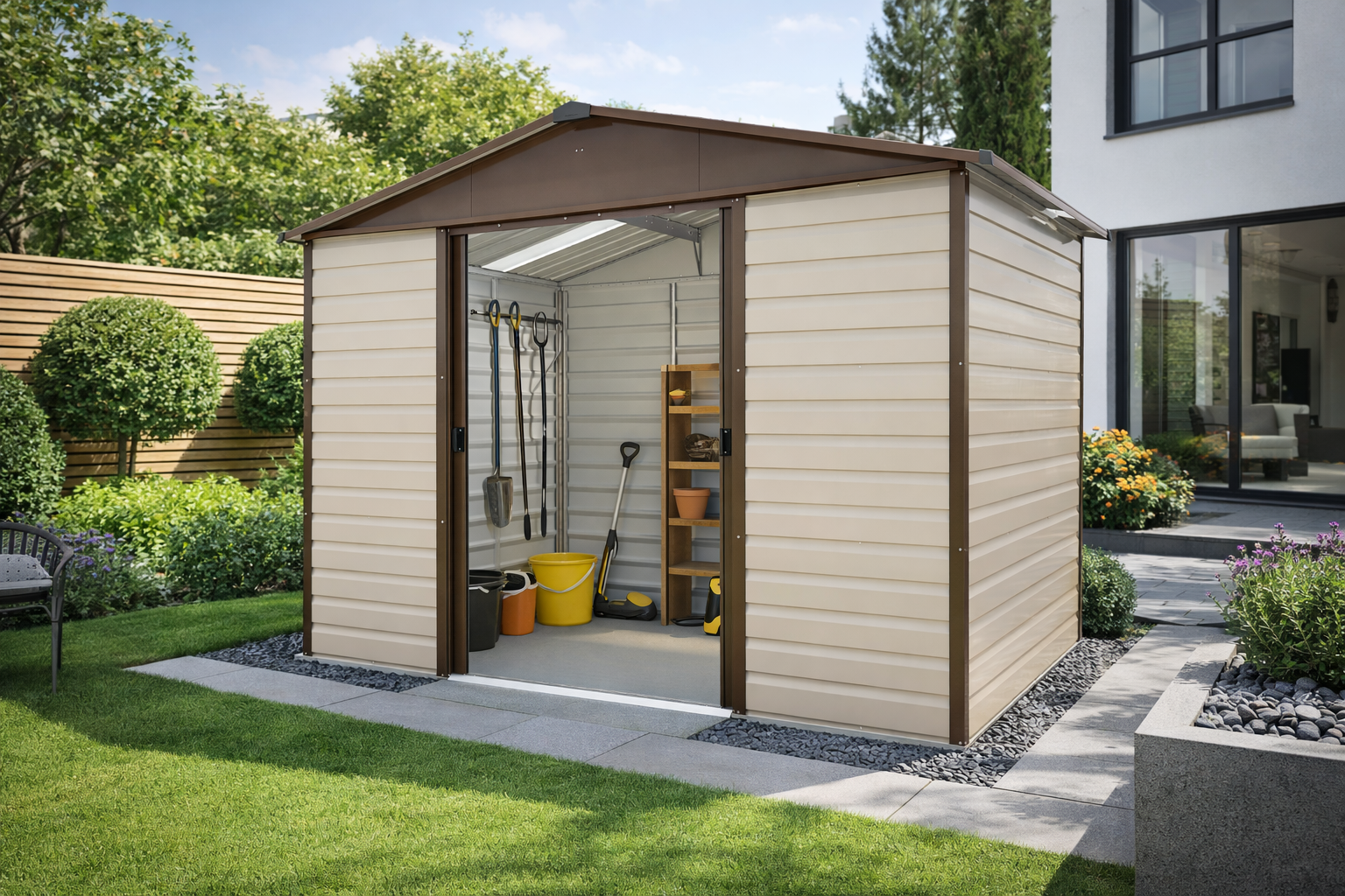 Gerätehaus Brandenburg 10ft x 6ft TBSL - YardMaster International