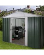 Emerald Deluxe Metal Shed 1010GEYZ  **SPECIAL OFFER - FREE SHELF UNIT**